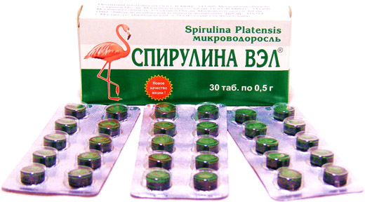 Таблетки спирулины